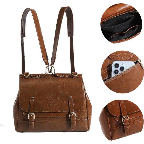 PU Waterproof Bag Travel Backpack Fashion Designer - Image 3