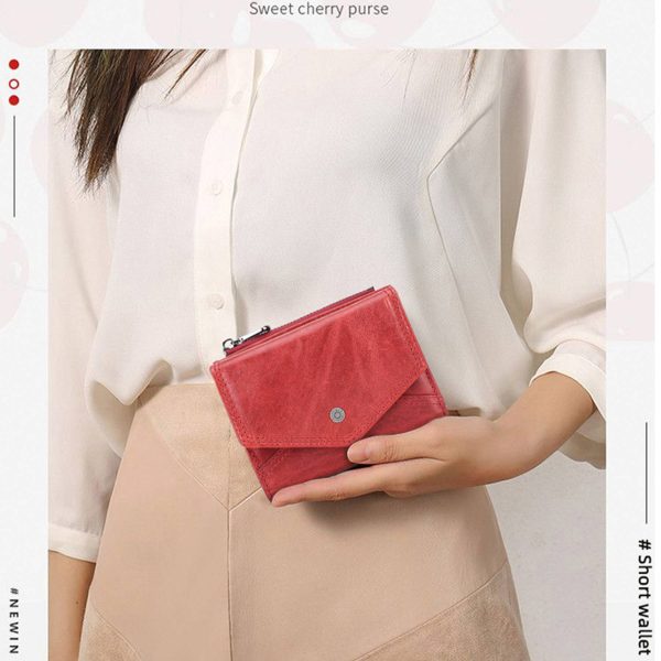 Genuine Leather RFID Anti-thief Zippered Wallet - Image 6
