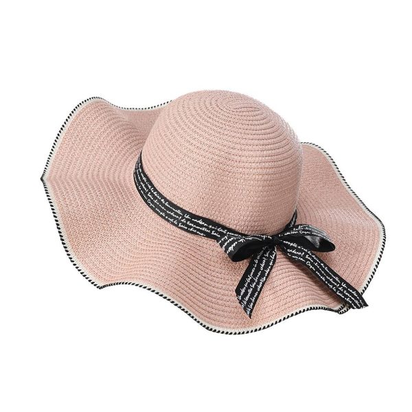 Women's bow straw sun hat - Image 3