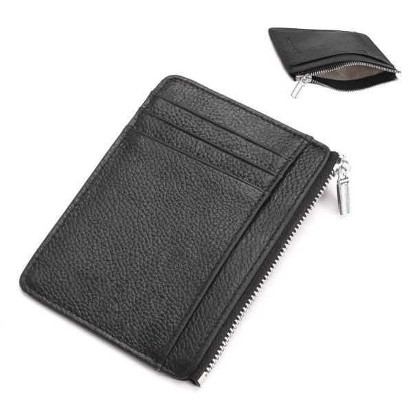 genuine Leather RFID anti magnetic multifunctional card bag - Image 2