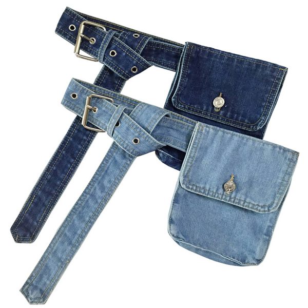 Vintage Denim Detachable Waist Bag - Image 2