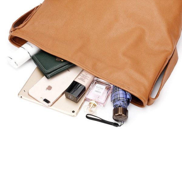Women's Genuine Leather Hobo Shoulder Bag - Image 4