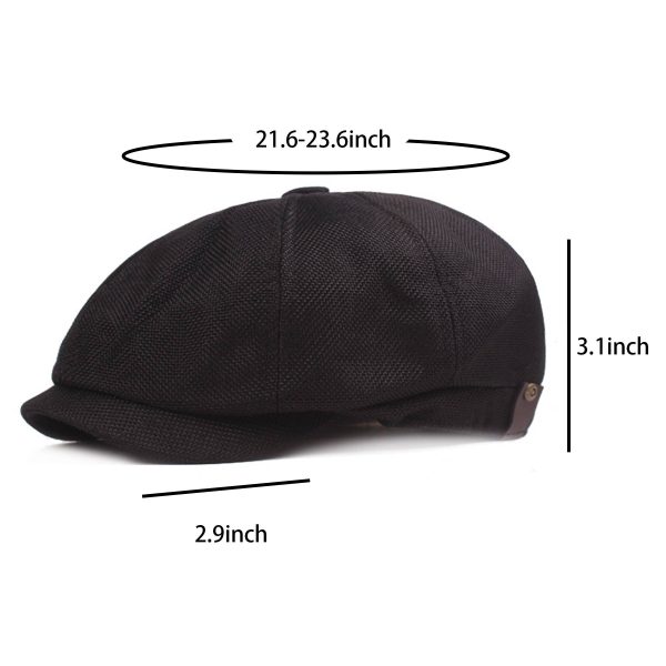 Men's Cotton and Linen Newsboy Cap - Image 6