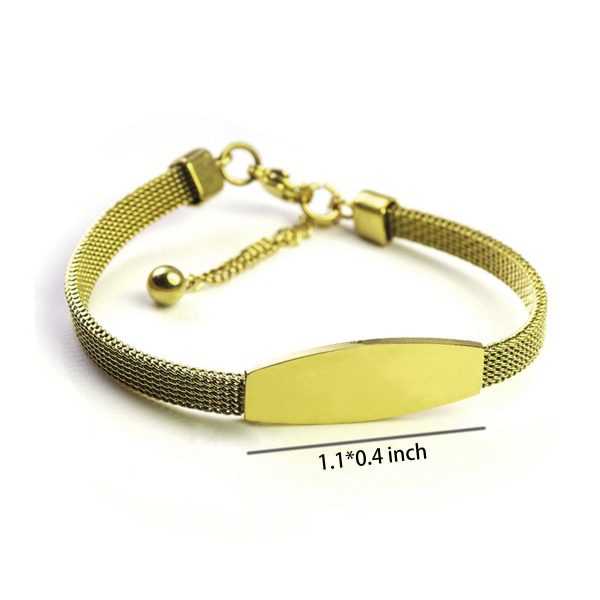 Engraved stainless steel bracelet - Image 5