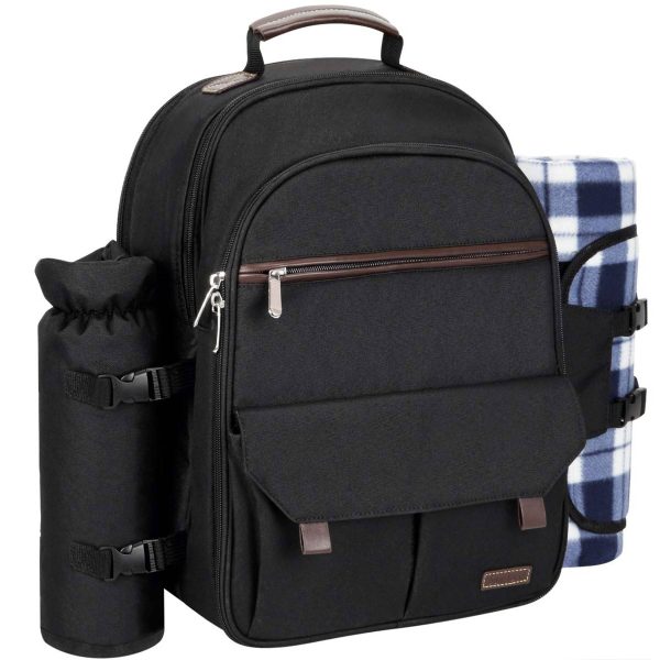 Oxford 4 Person Insulated Cooler Wine Pouch Picnic Lunch bag - Image 3