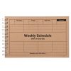 Weekly Schedule Notebook Paper Handbook For Office Matters