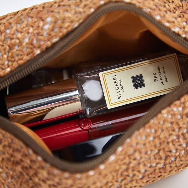 Straw Handbag Woven Tote Bag - Image 4