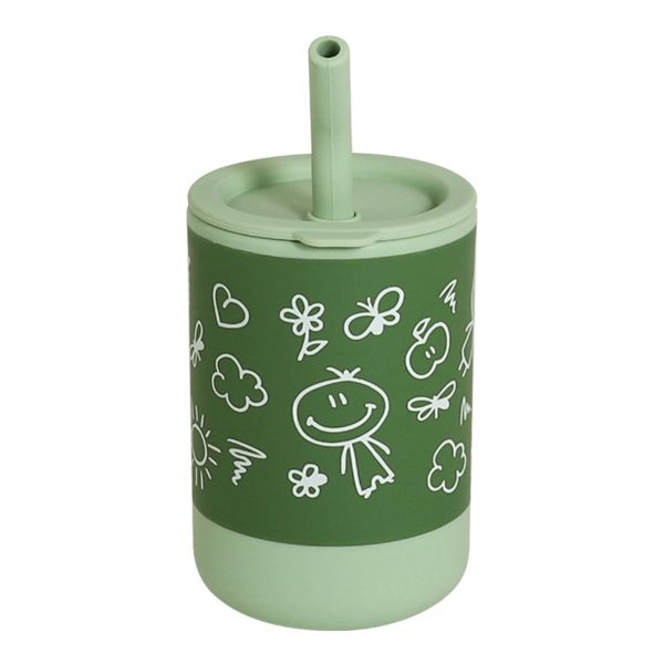 Silicone Training Sippy Cups for Toddler with Straw - Image 2