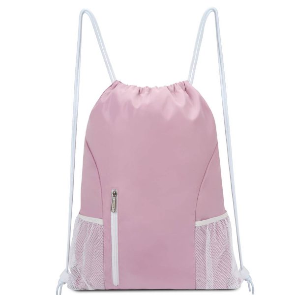 Sports Gym Water Resistant Drawstring Backpack for Women Men - Image 2