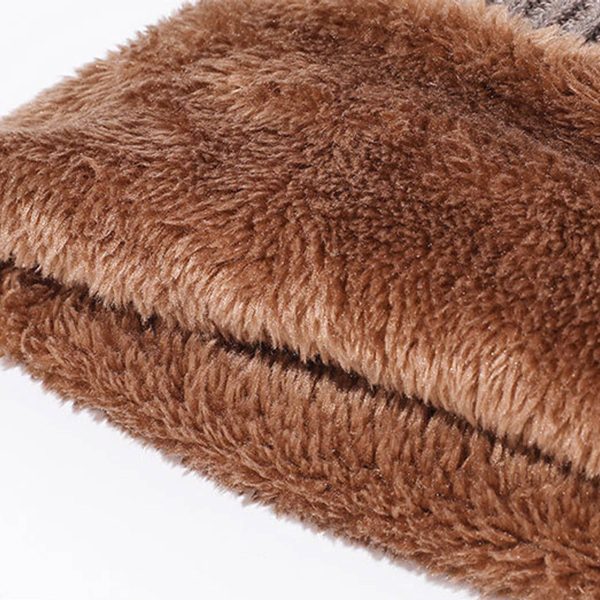 Solid Color Beanie Winter Warm Knitted Hat - Image 6