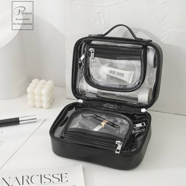 Transparent Waterproof Makeup & Toiletry bag - Image 2