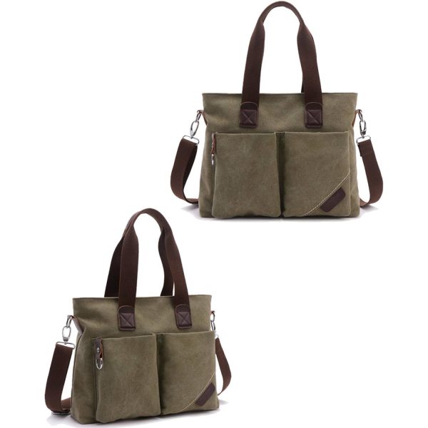 Women Satchel Shoulder Handbags with Multiple Pockets