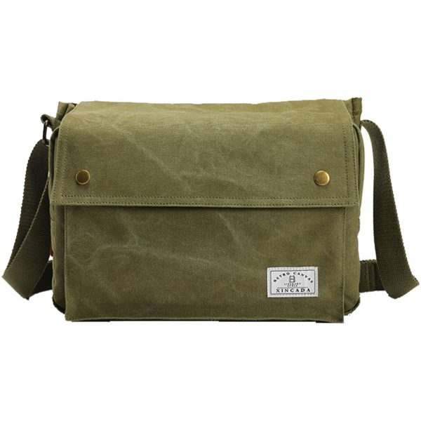 Canvas Messenger Vintage Crossbody Shoulder Bag - Image 2