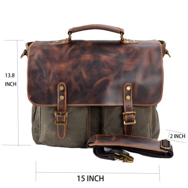 Genuine Leather multicolor Messenger Bag - Image 6