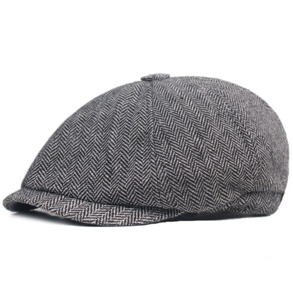 Cotton Flat Beret Cap Adjustable Size - Image 2