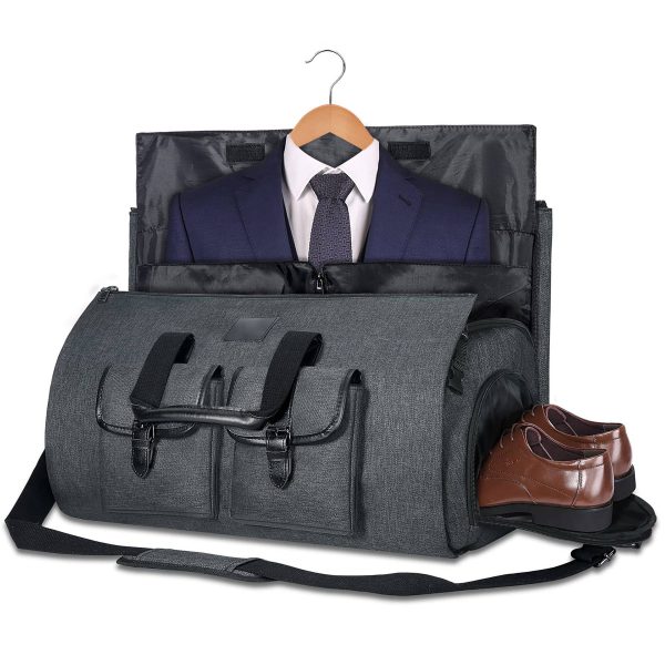 Oxford waterproof Garment Travel Duffel Bag with Shoe Pouch - Image 3
