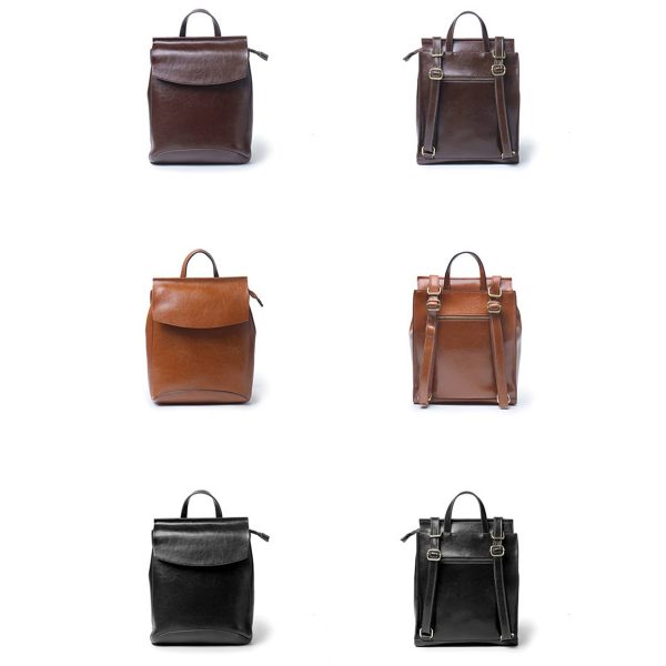 Genuine leather women's bag backpack - Image 4