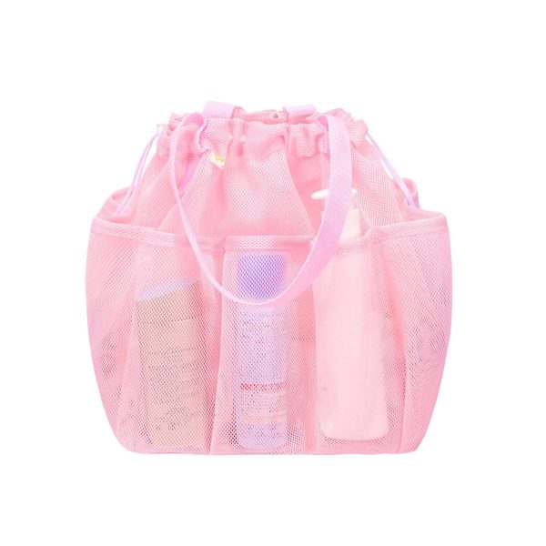 Portable Mesh Toiletry Bag with Drawstring & Multi Pocket - Image 4