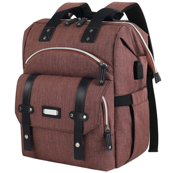 Oxford RFID Anti-Theft USB Travel Diaper Duffel Mommy Bag - Image 3