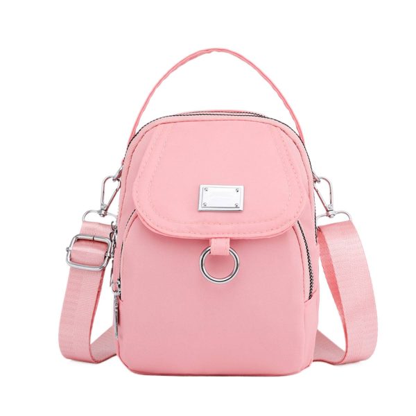 Lightweight Compact Oxford Crossbody Bag w/ Large Capacity - Image 4