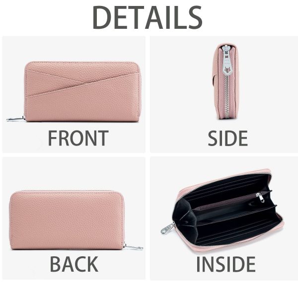 Genuine Leather Stylish accordion card pocket wallet - Image 6
