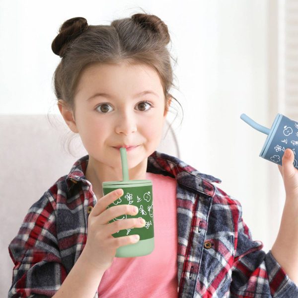 Silicone Training Sippy Cups for Toddler with Straw - Image 5