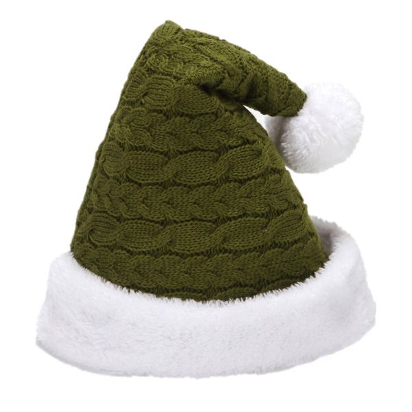 Knitted Woolen Christmas Hat - Image 2