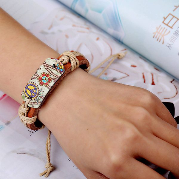 Jute Vintage-inspired woven bracelets - Image 2