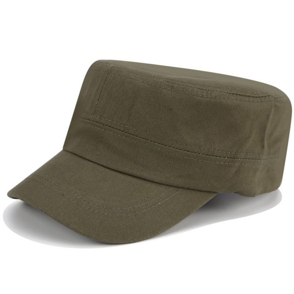 Cotton Summer simple monochrome flat hat for men - Image 4
