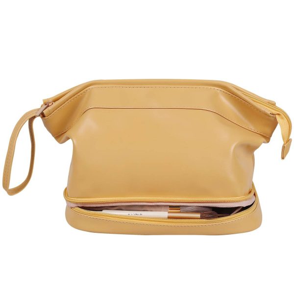 PU Leather Large Capacity Travel Cosmetic Bag for Women