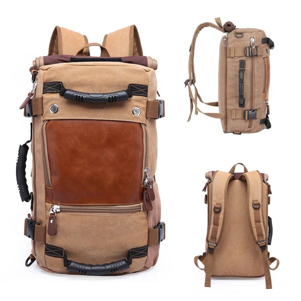 Canvas Duffel bag with Shoe Compartment - Image 4