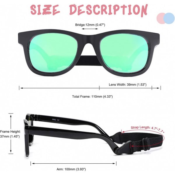Flexible Polarized Kids Sunglasses –Bendable & UV Protection - Image 7