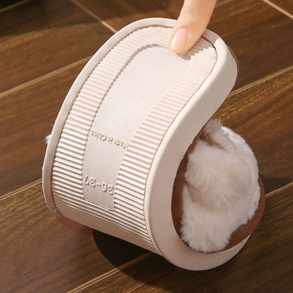Lightweight Non-Slip Soft Warm Women Indoor Plush Slippers - Image 6