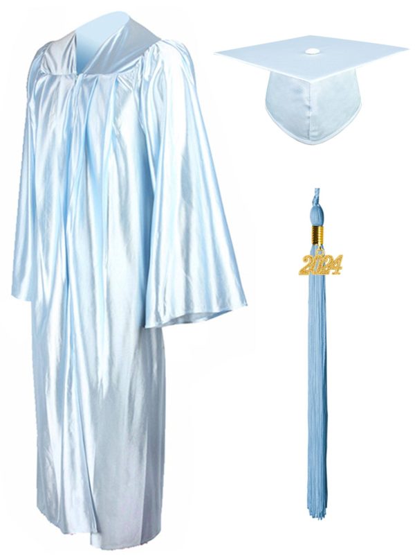 Shiny Graduation Gown Cap Tassel Set - Image 4