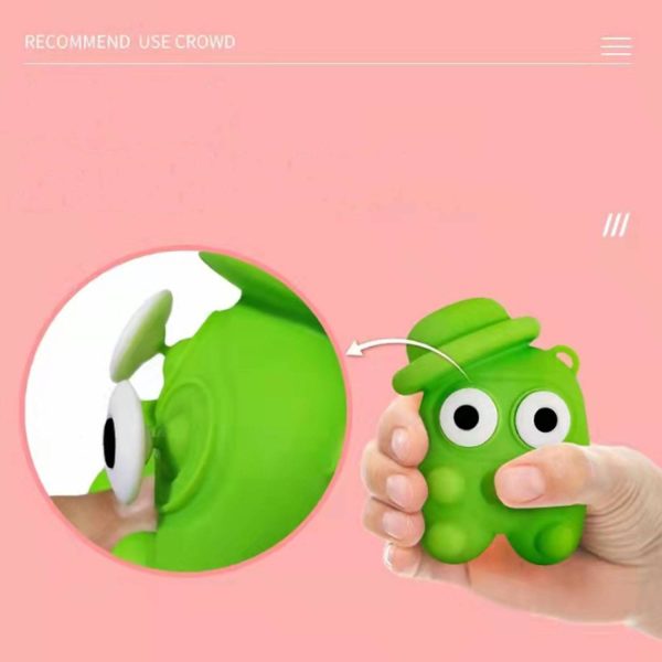 Glowing Silicone Big Eyes Astronaut Fidget Toy - Image 5