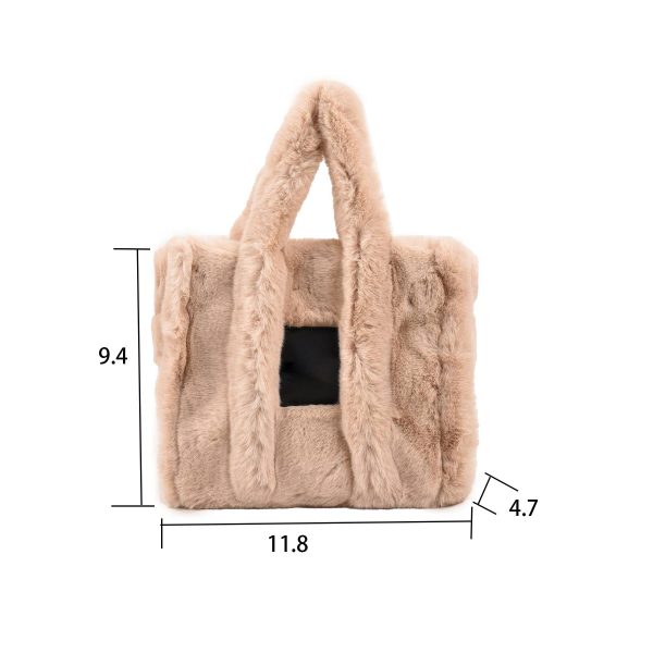 Plush Large Capacity Tote Bags For Women - Image 5