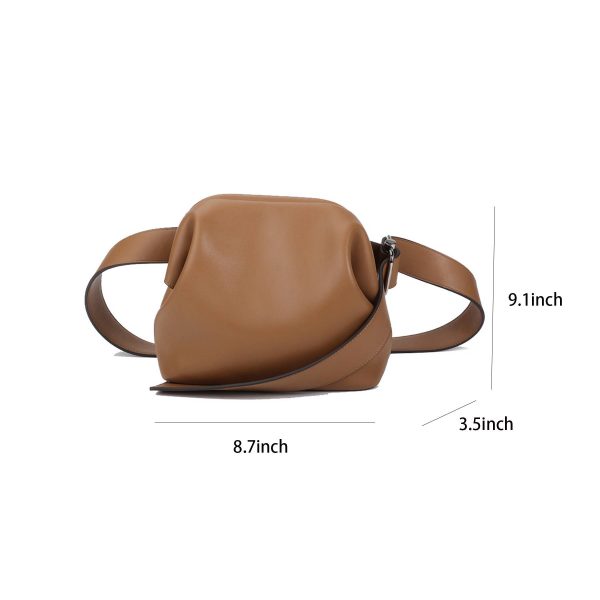 Genuine Leather one-shoulder mini handle cross-body bag - Image 5