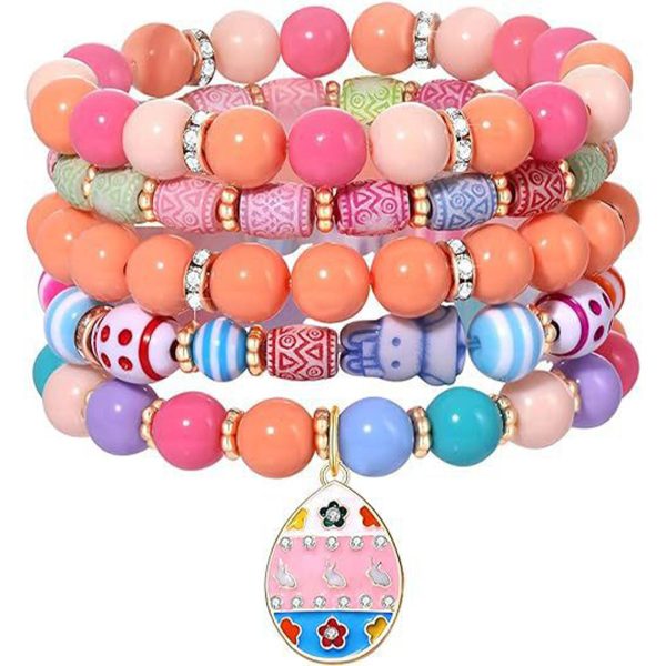 Acrylic Plastic Macaron resurrection rabbit bracelet - Image 4