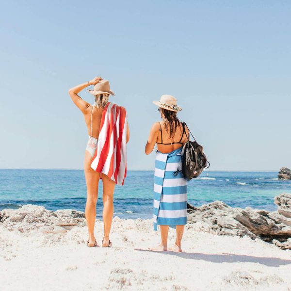 Lightweight Quick-Dry Colorful Striped Beach Towel - Image 11