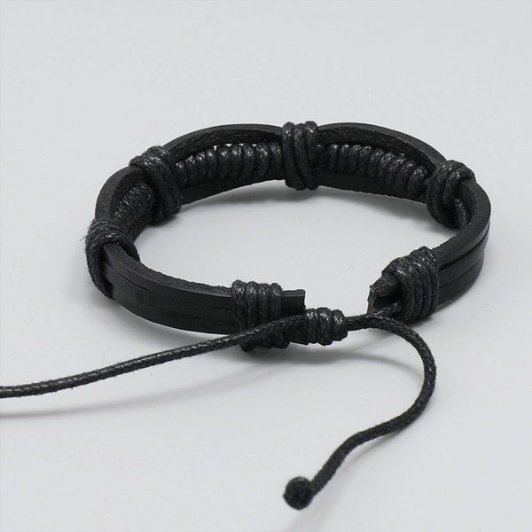 PU Simple hand-woven men's bracelets - Image 4