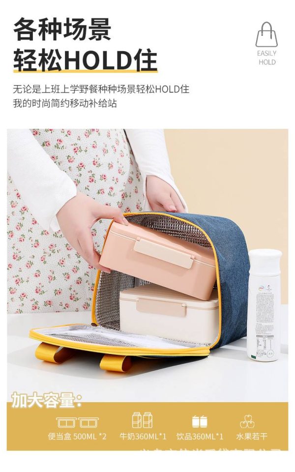 Oxford Insulated lunch Bag Handbag - Image 6