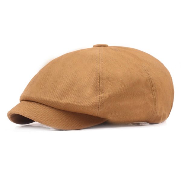 Men's Newsboy Flat Cap 100% Cotton