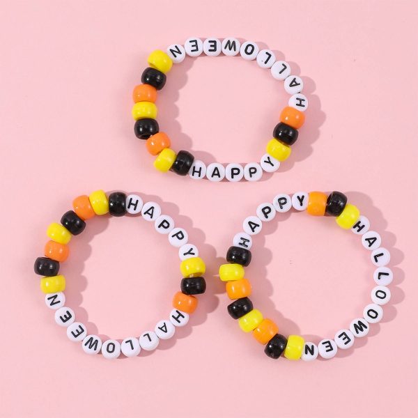 Acrylic Plastic Simple barrel letter bracelet - Image 3