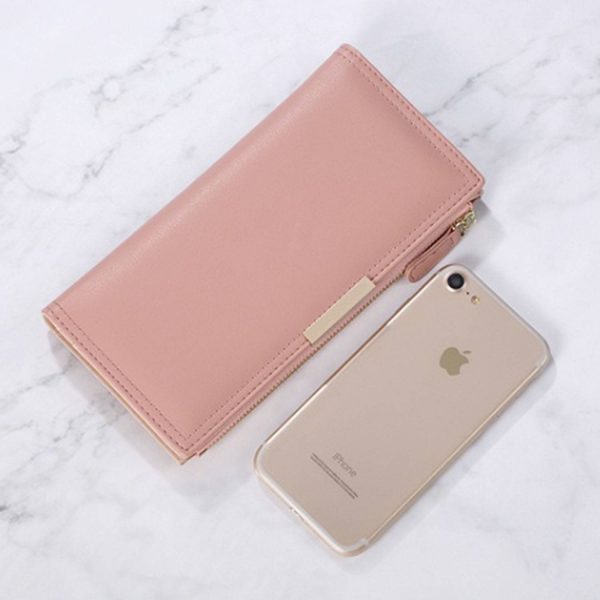 Women RFID Blocking PU Leather Wallet Multiple card slots - Image 6