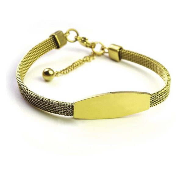 Engraved stainless steel bracelet - Image 3