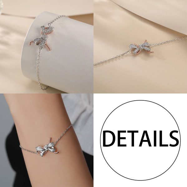 Silver Fashion bow bracelet - Image 4