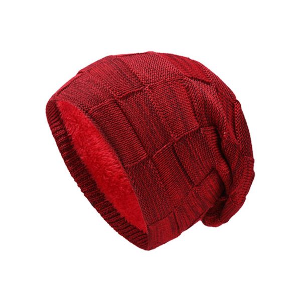 Men Lined Knit Warm Thick Binie Hat - Image 10