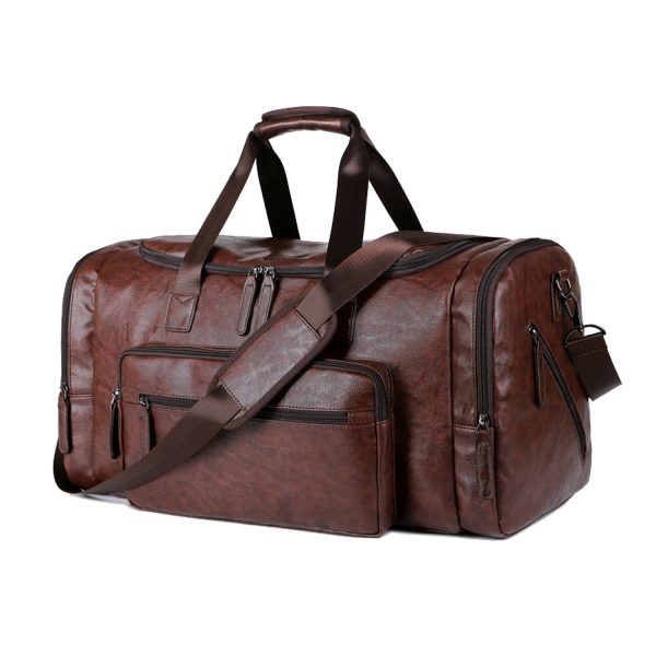 PU Leather Travel Duffel Bag - Image 2