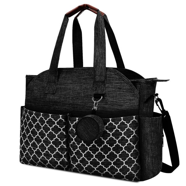 Polyester Large Capacity Diaper Tote Mommy Cross-body Bag - Image 2
