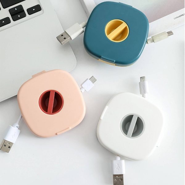 Portable Rotatable Cable Organizer with phone stand - Image 5